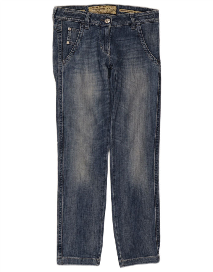 Jacob Cohen Damen Straight Jeans W27 L28 Blaue Baumwolle