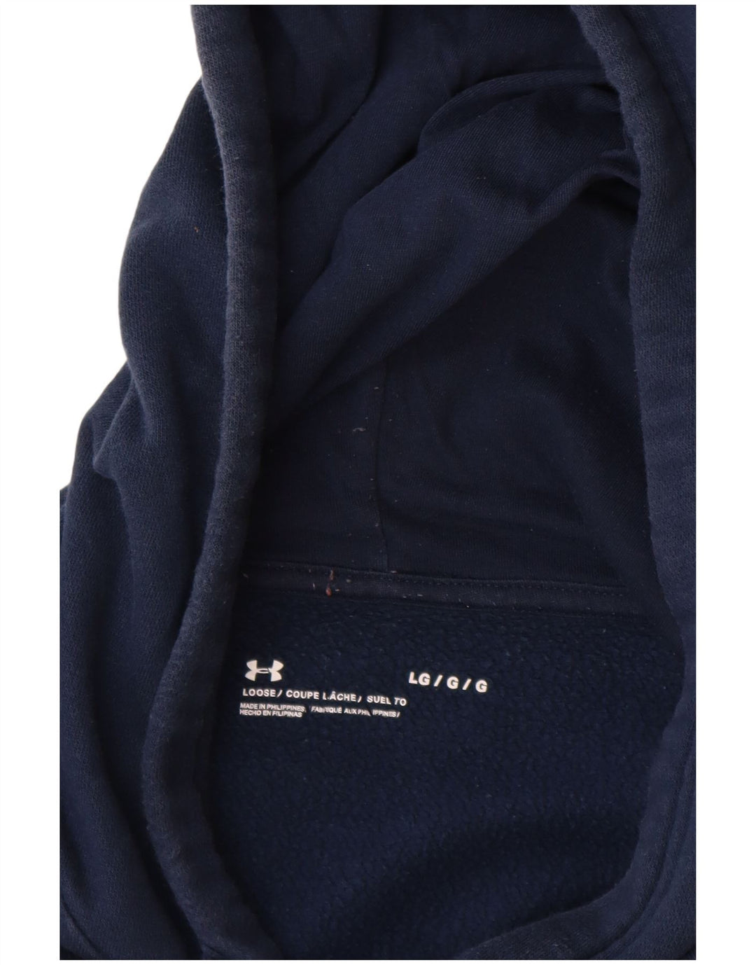 UNDER ARMOUR Herren-Kapuzenpullover, groß, marineblau, Baumwolle