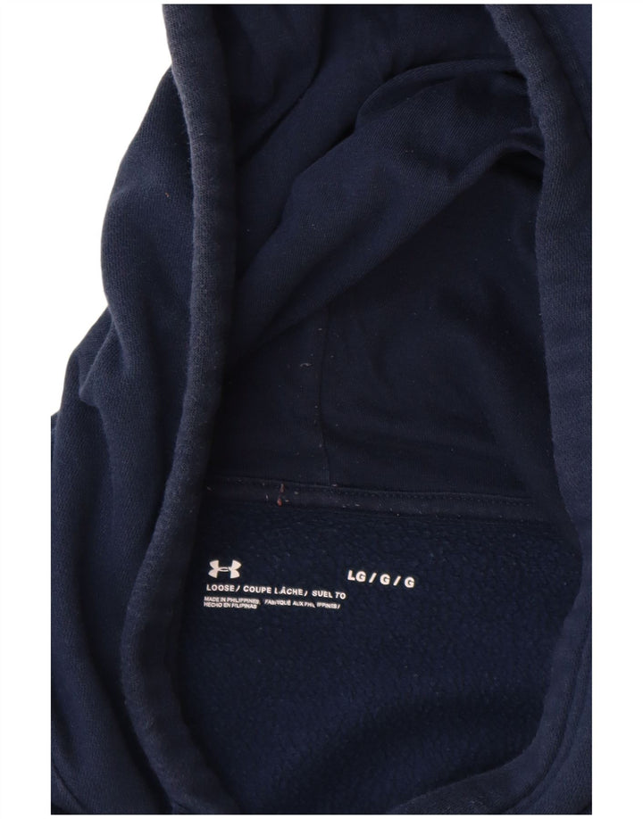 UNDER ARMOUR Herren-Kapuzenpullover, groß, marineblau, Baumwolle