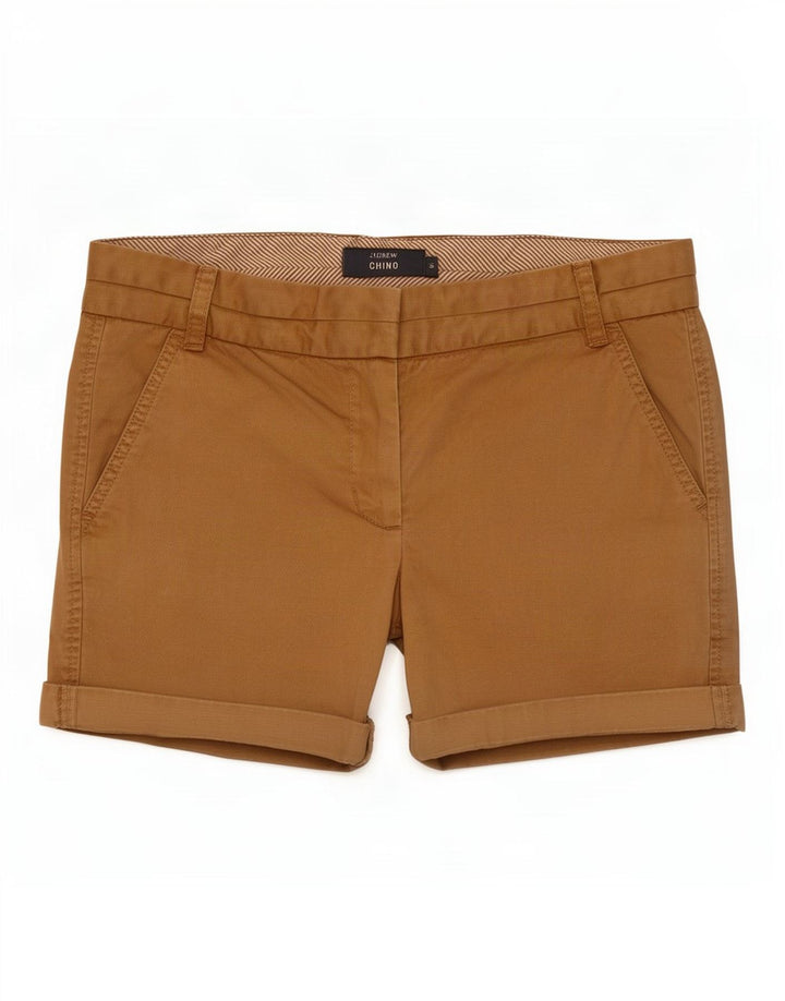 J. Crew Damen Chinoshorts US 6 Medium W32 Beige Baumwolle