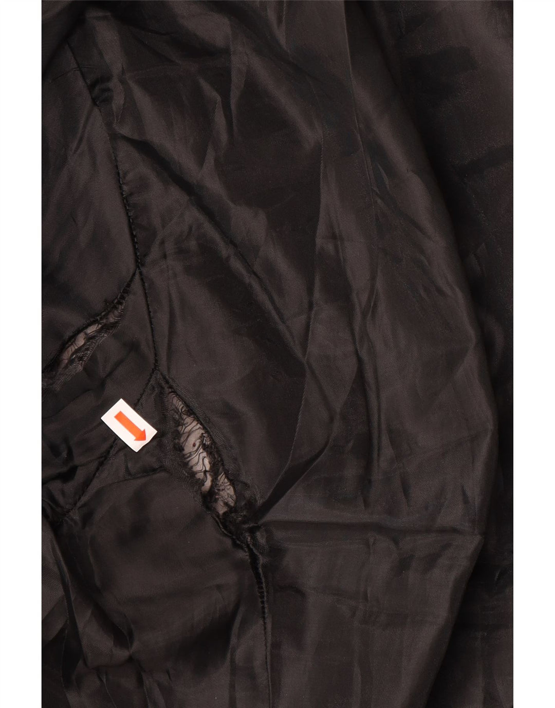 Zara Damen Wattierte Jacke UK 16 Large Schwarz Nylon