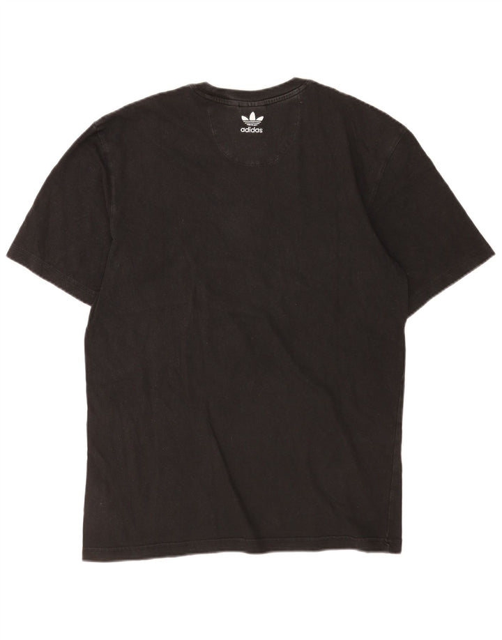 Adidas Herren T-Shirt Top Small Schwarz Baumwolle