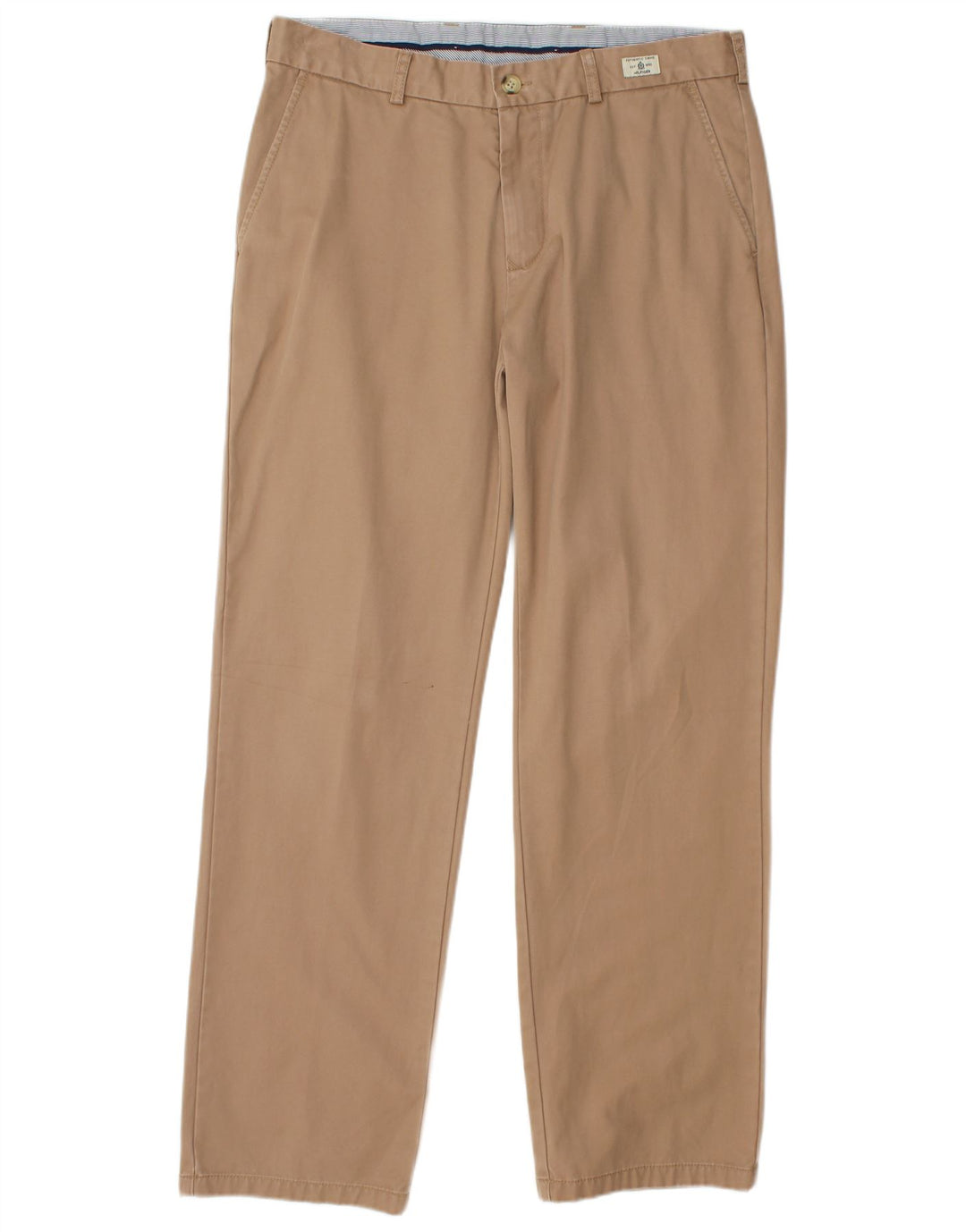 TOMMY HILFIGER Herren gerade Chinohose W34 L32 Beige Baumwolle