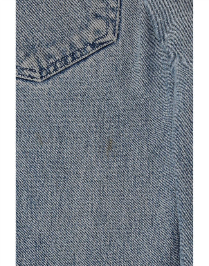 Trussardi Herren Straight Jeans W33 L29 Blaue Baumwolle