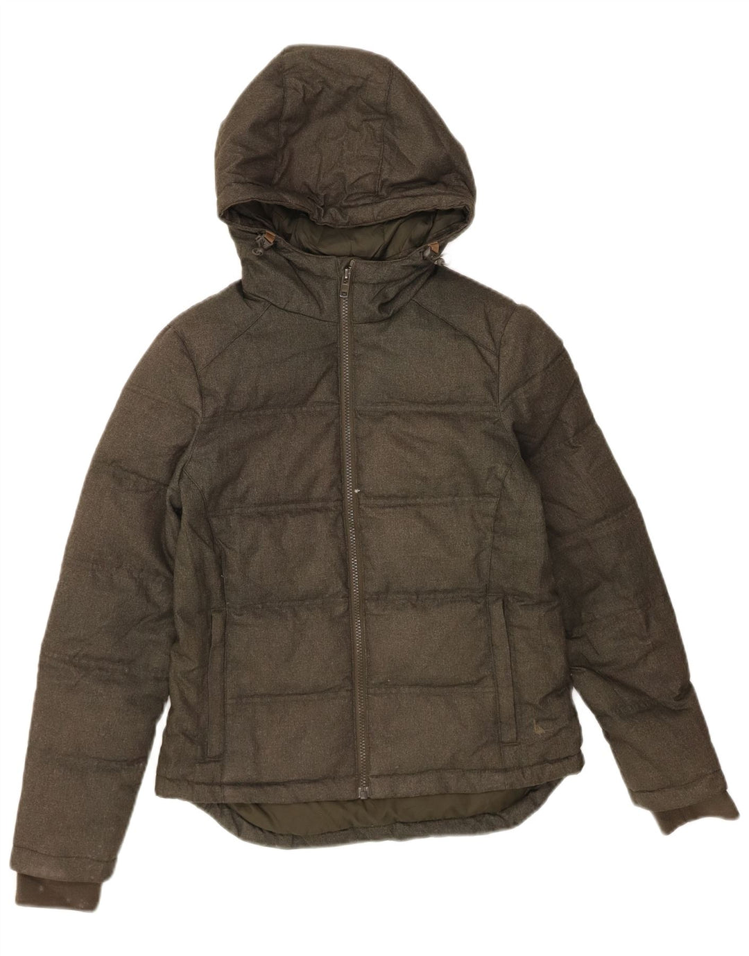 JACK WILLS Womens Hooded Padded Jacket UK 10 Small Green