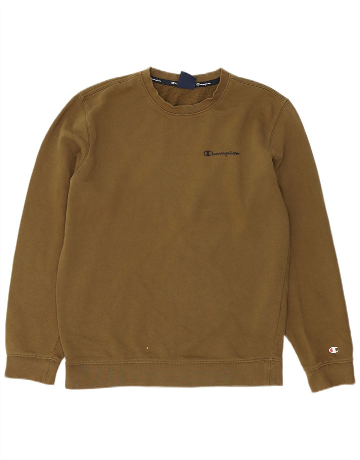 Champion Herren-Sweatshirt-Pullover, mittlere Khaki-Baumwolle
