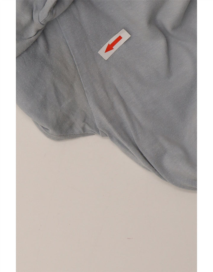 REEBOK Herren Grafik-T-Shirt-Oberteil, groß, aus blauer Baumwolle