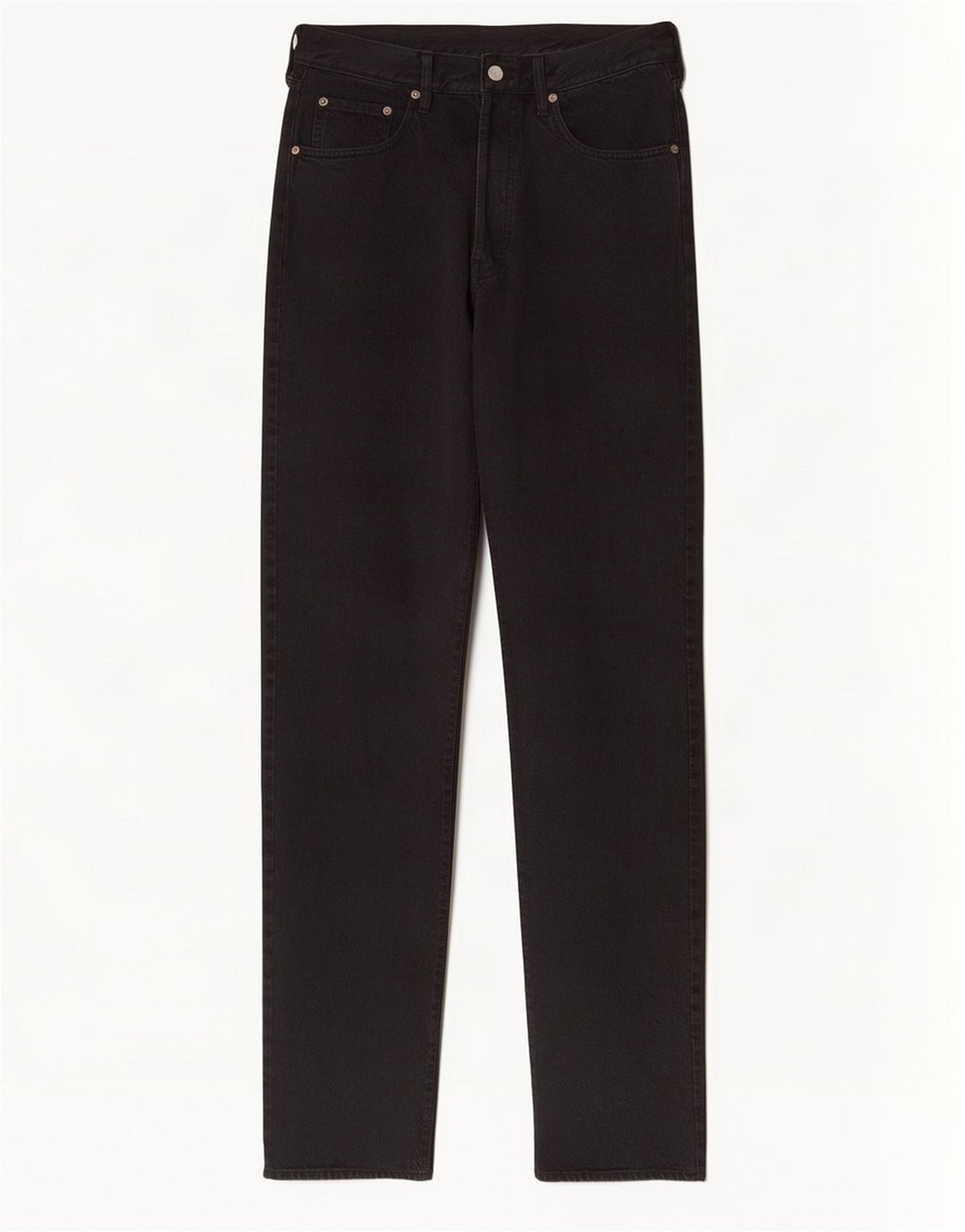 Replay Herren Straight Jeans W33 L34 Schwarze Baumwolle