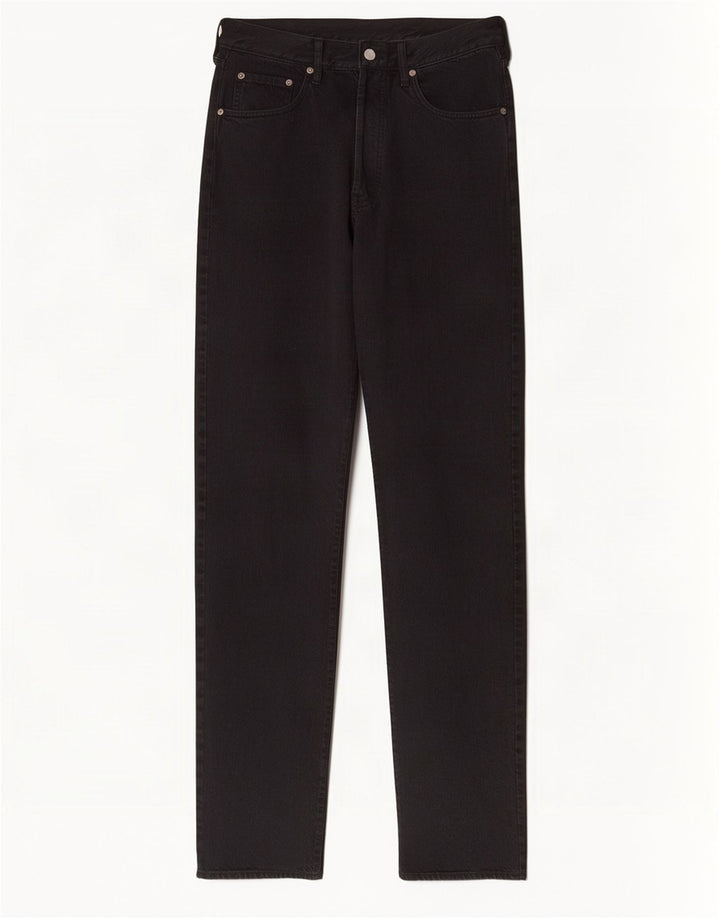 Replay Herren Straight Jeans W33 L34 Schwarze Baumwolle