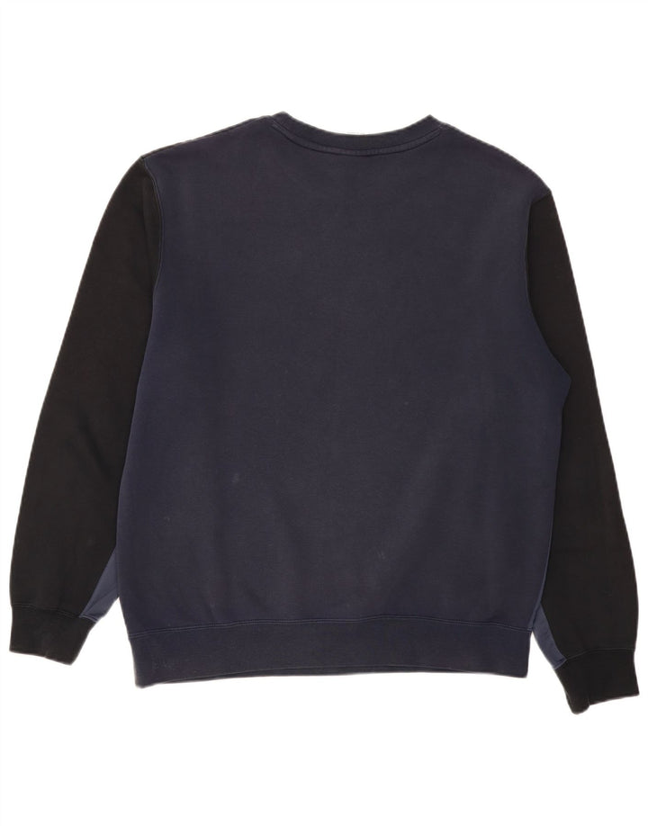 Nike Herren-Sweatshirt mit Grafik, mittelgroß, Marineblau, Farbblock