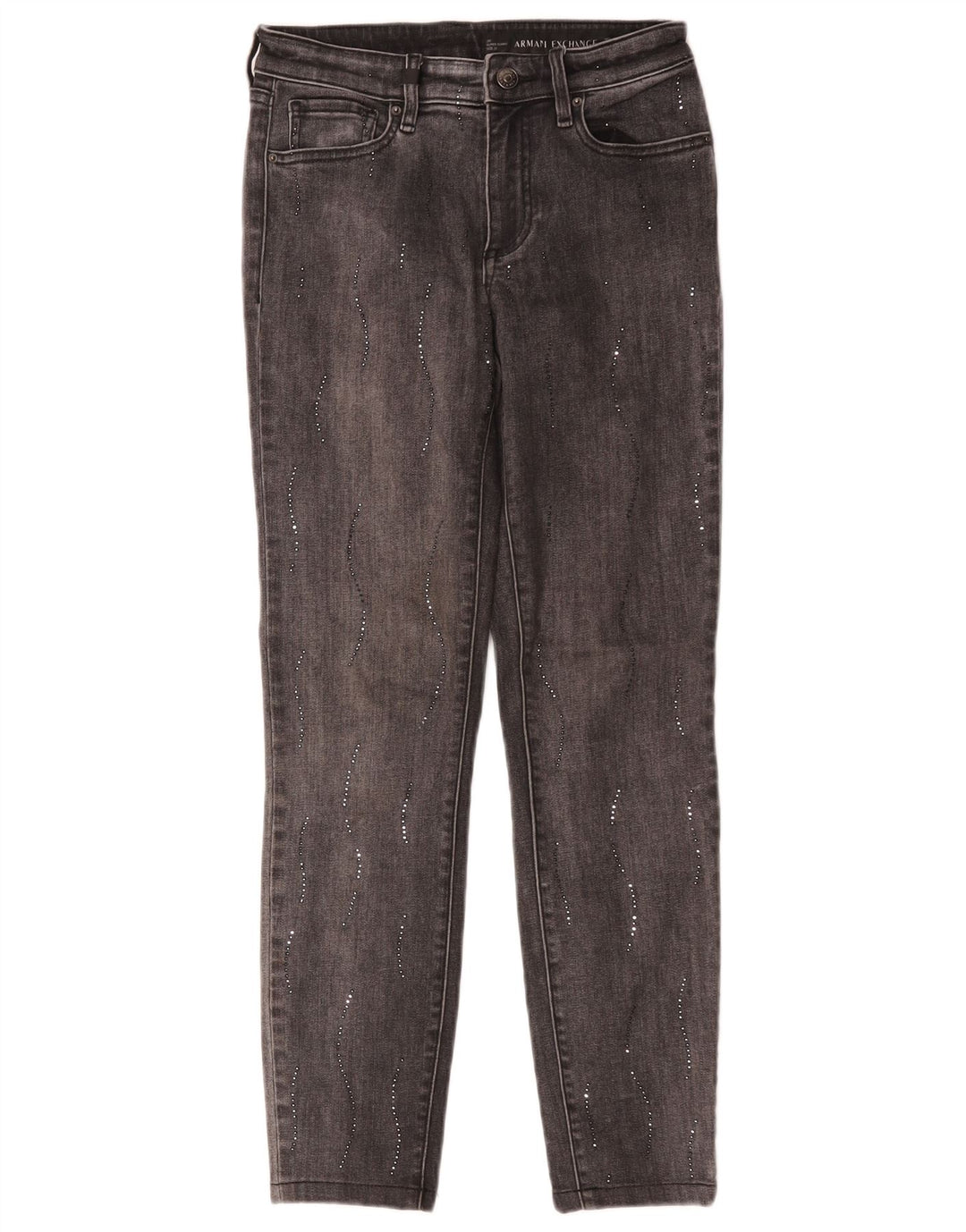 Armani Exchange Damen Super Skinny Jeans W25 L26 Grau