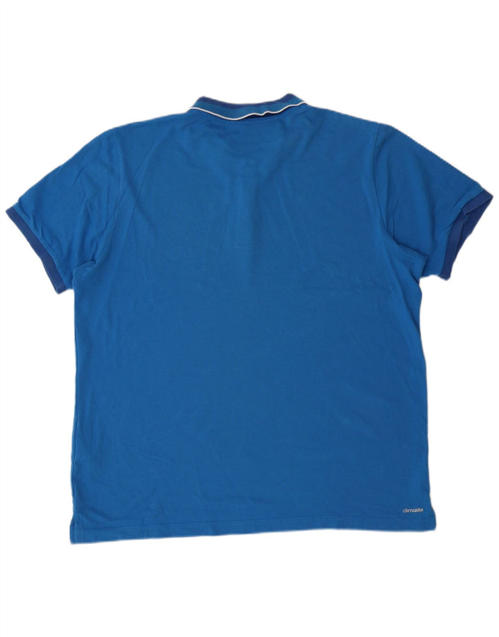ADIDAS Herren Poloshirt XL Blau Baumwolle