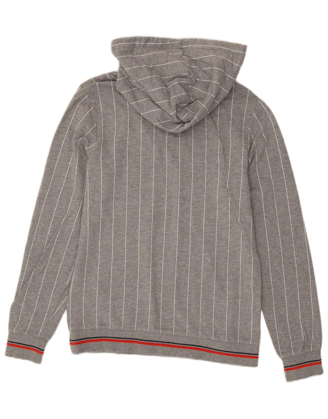 Jack & Jones Herren-Kapuzenpullover, klein, grau gestreift, Baumwolle