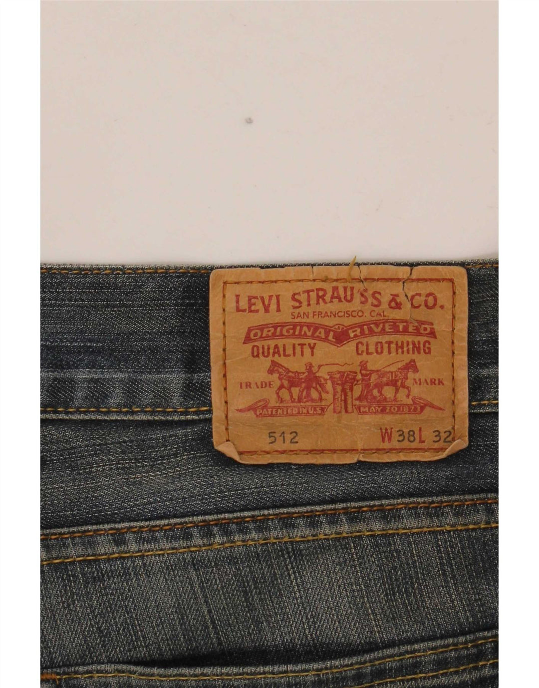 Levi's Herren 512 Bootcut Jeans W38 L32 Blau