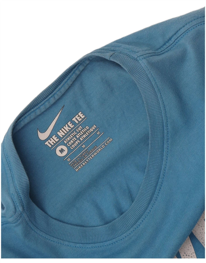 Nike Herren Athletic Cut Graphic T-Shirt-Oberteil Mittelblau
