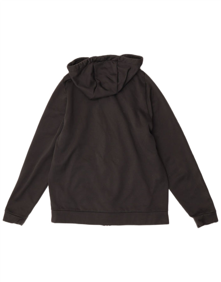 Nike Herren Dri Fit Zip Hoodie Pullover Mittelschwarzes Polyester