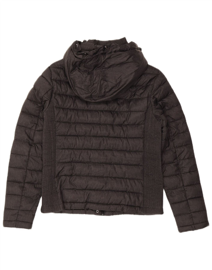 Superdry Wattierte Jacke mit Kapuze für Mädchen, 15–16 Jahre, Größe L, Grau, Polyester