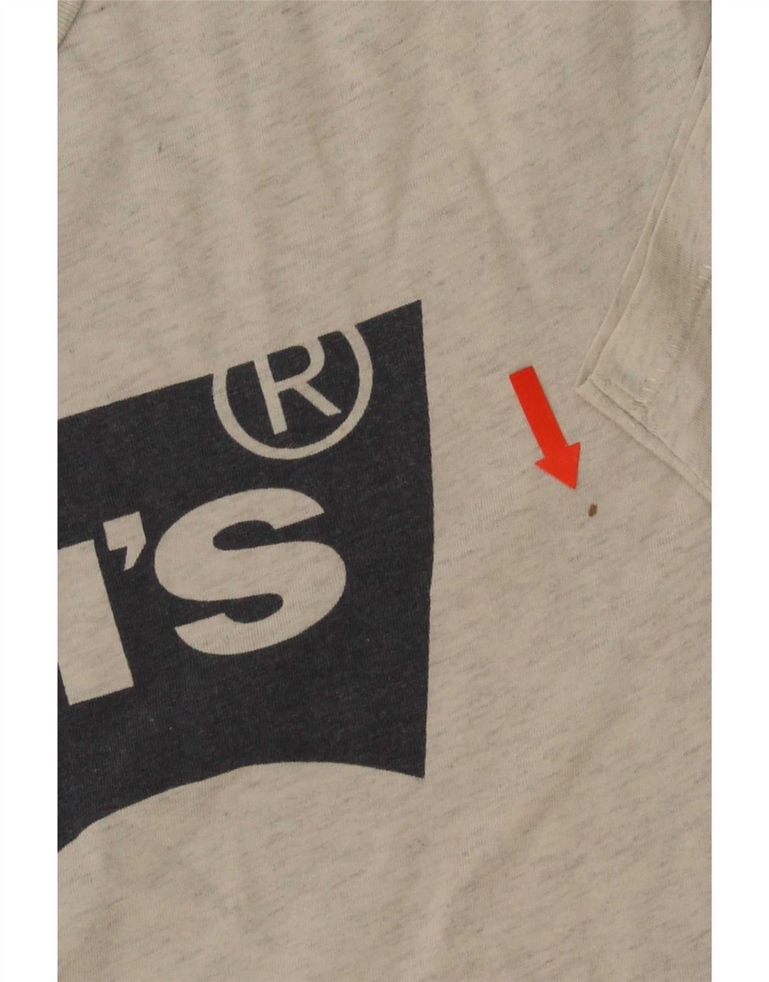 Levi's Herren-T-Shirt mit Grafik, groß, grau gefleckt
