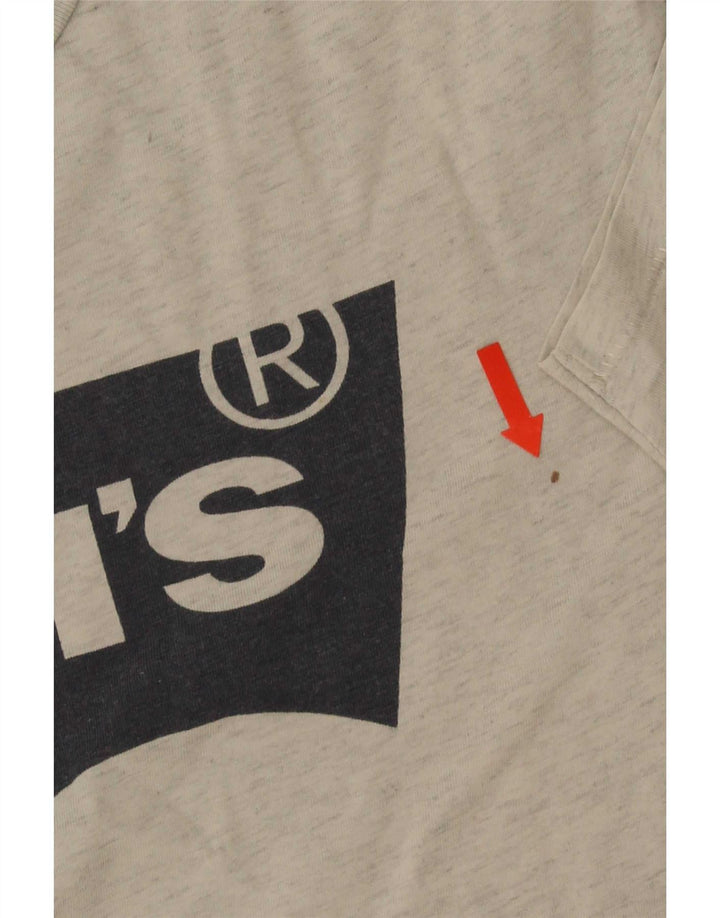 Levi's Herren-T-Shirt mit Grafik, groß, grau gefleckt