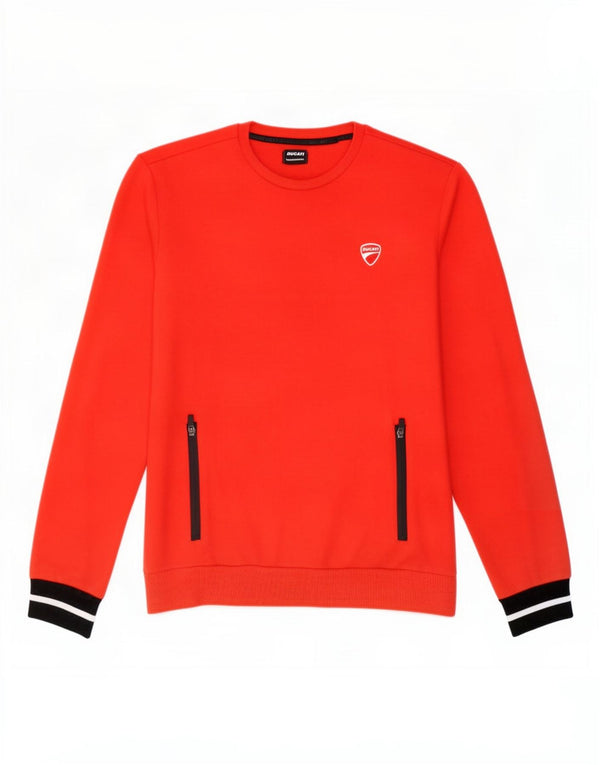Ducati Jungen-Sweatshirt mit Grafik, 13–14 Jahre, XL, rote Farbblock-Baumwolle