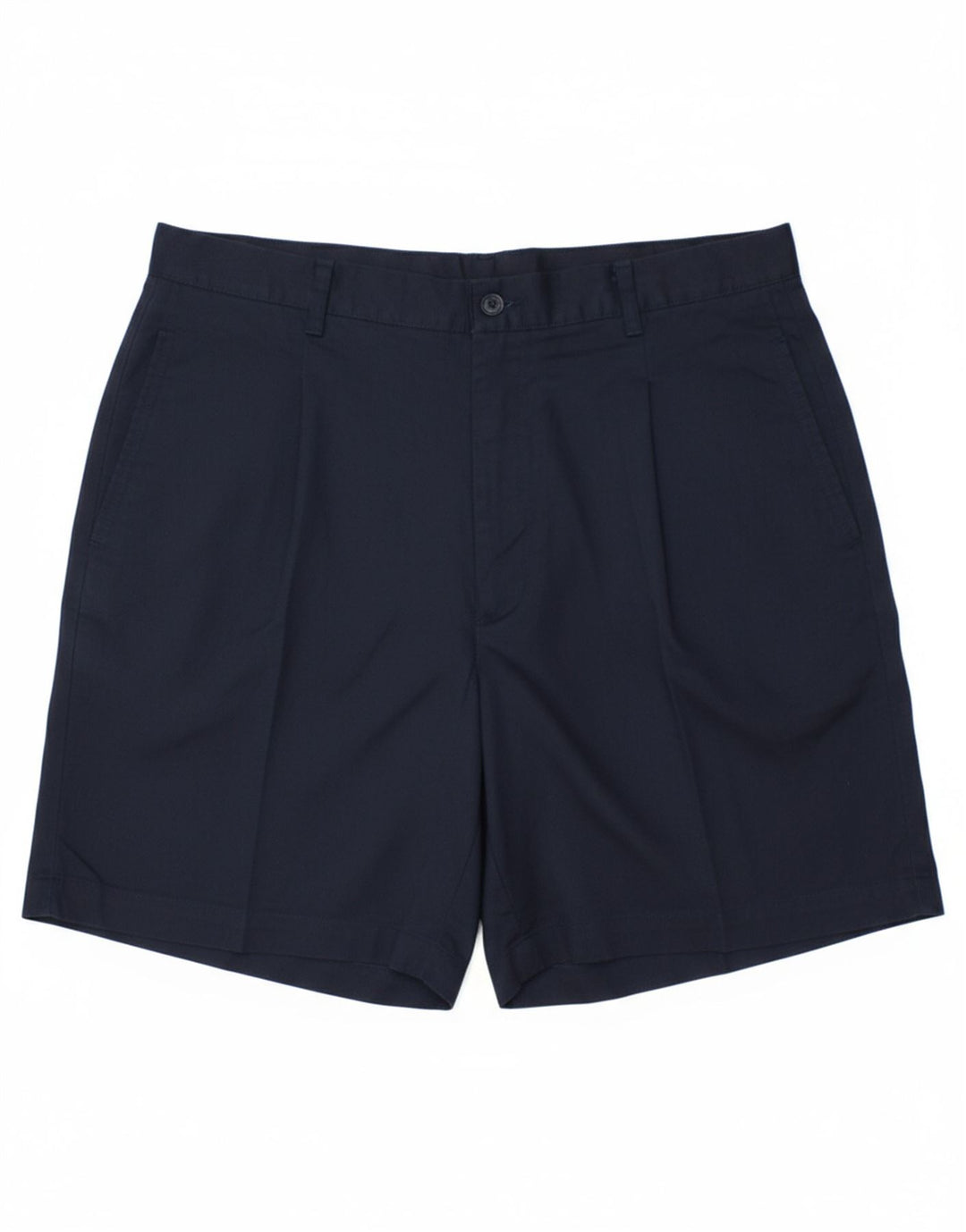 VINTAGE Mens Chino Shorts IT 52 XL W34 Navy Blue Polyester