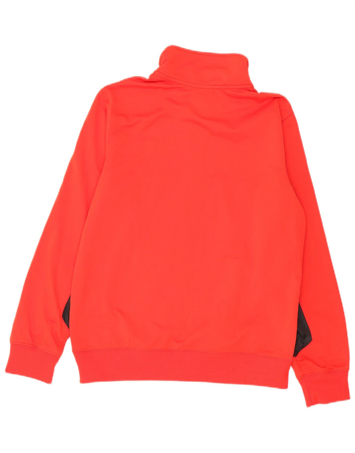 NIKE Herren-Trainingsanzug-Oberjacke, Mittelrot, Farbblock