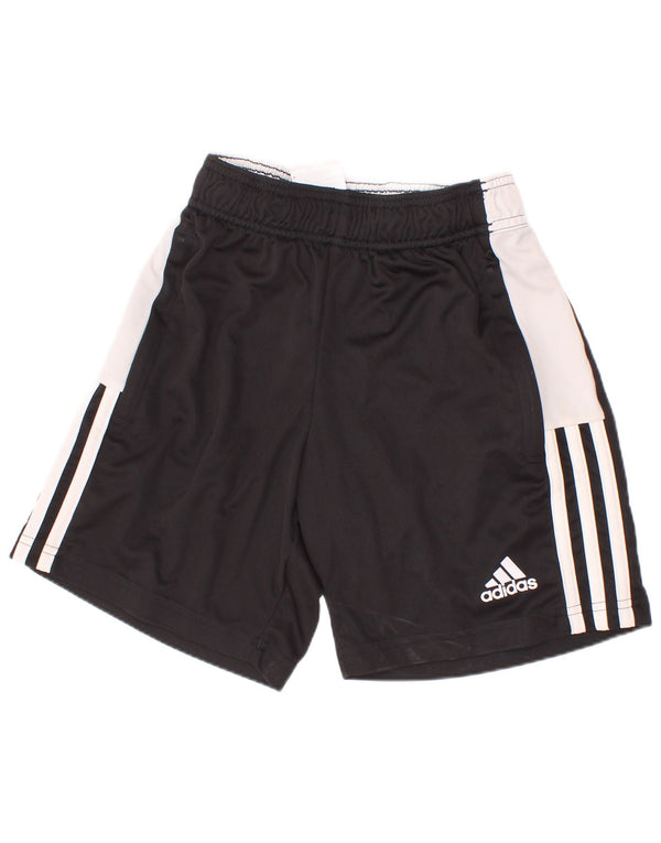 Adidas Aeroready Sportshorts für Jungen, 9–10 Jahre, schwarzes Colourblock-Polyester