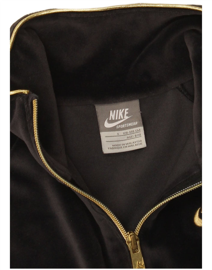Nike Mädchen-Trainingsanzug-Top-Jacke, 8–9 Jahre, Größe S, Grau
