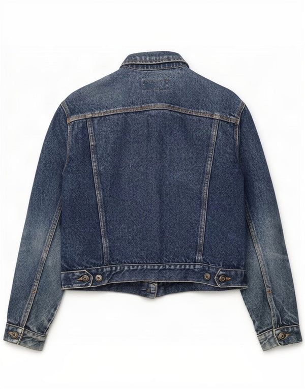French Connection Damen Jeansjacke UK 16 Large Blaue Baumwolle
