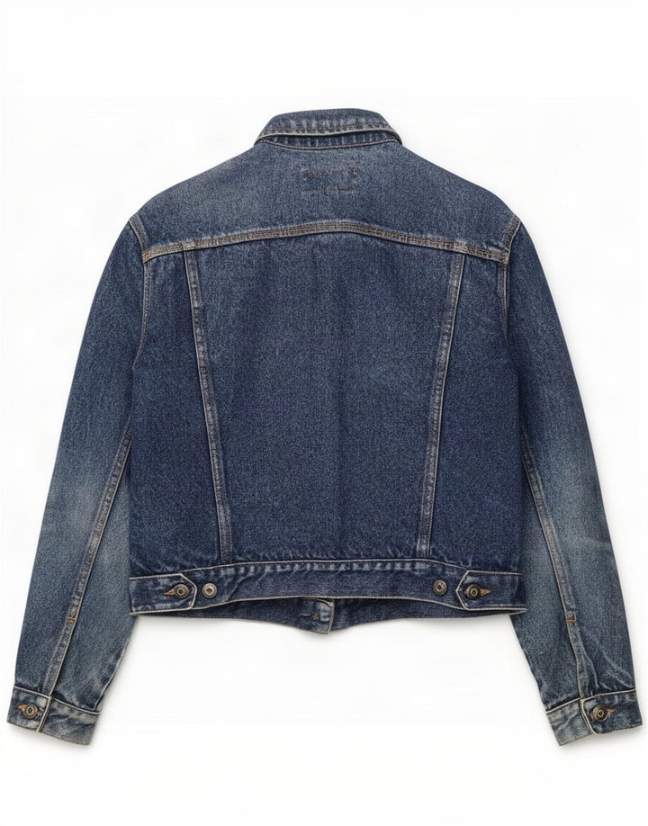 French Connection Damen Jeansjacke UK 16 Large Blaue Baumwolle