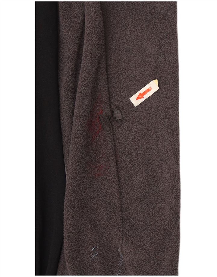 BKE Damen-Fleecejacke mit Kapuze, UK 14, mittelgraues Colourblock-Polyester