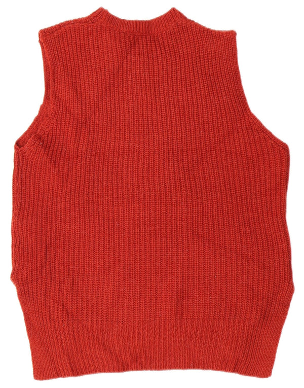 Marks & Spencer Damen Weste Tank Top UK 14 Large Burgund Acryl