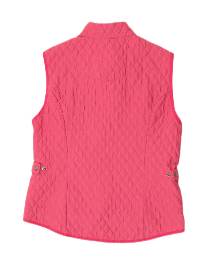 Barbour Damen Steppweste UK 12 Mittelrosa Polyester