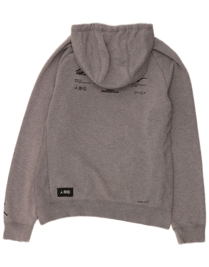 Jordan Herren-Kapuzenpullover mit Grafik, Größe S, Grau, Baumwolle