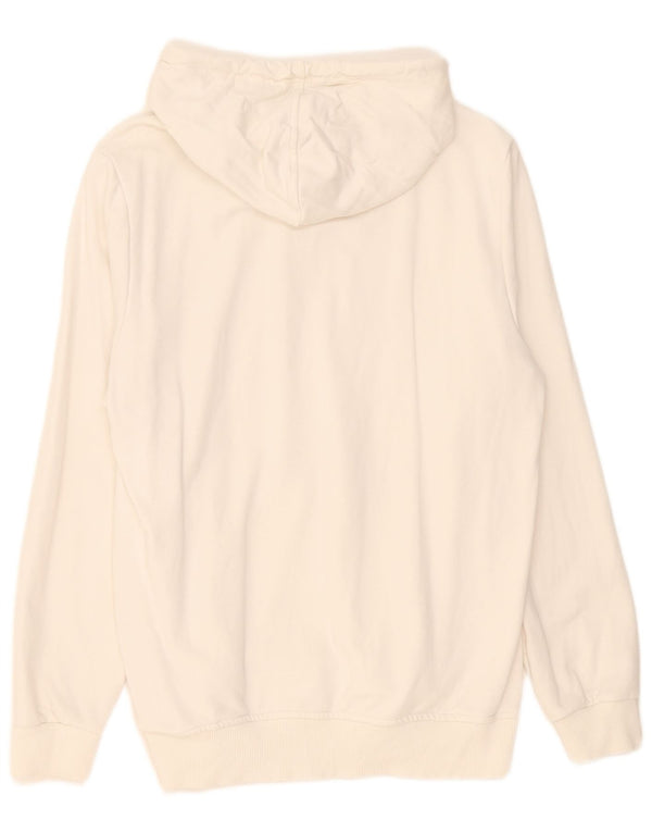 Hugo Boss Herren-Kapuzenpullover mit Grafik, XL, weiße Baumwolle