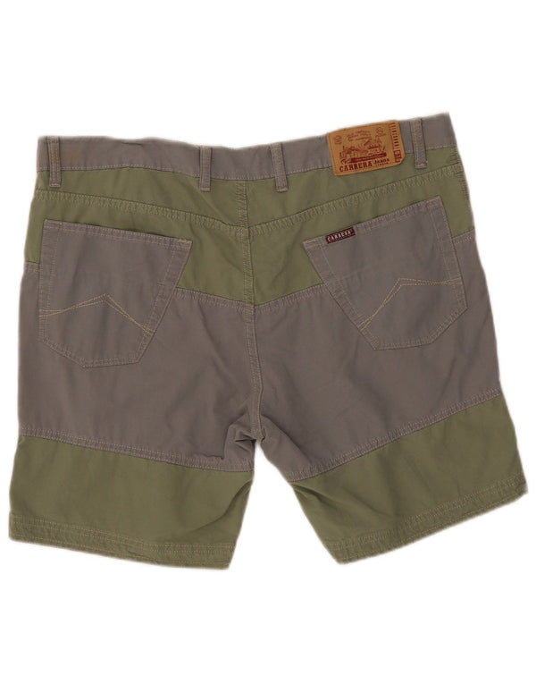 Carrera Herren 618 Casual Shorts IT 56 3XL W40 Khaki Colourblock Baumwolle