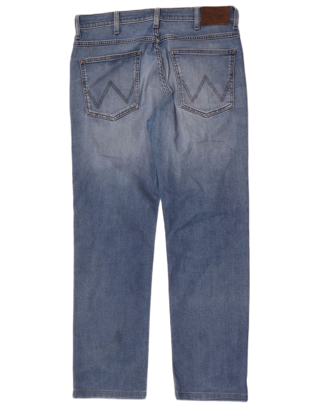 Wrangler Herren Distressed Straight Jeans W32 L30 Blau