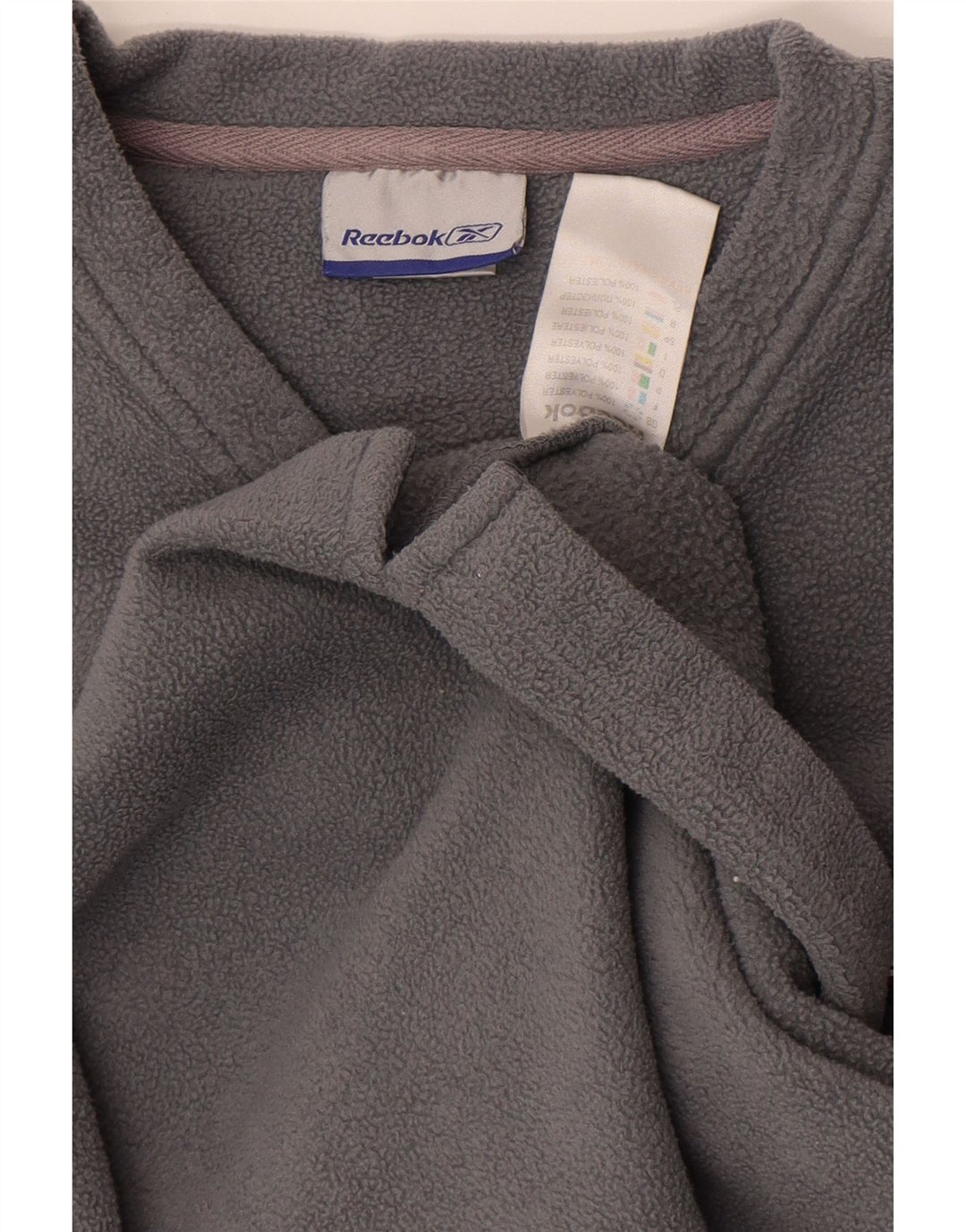 Reebok Herren-Fleecepullover, großes graues Polyester