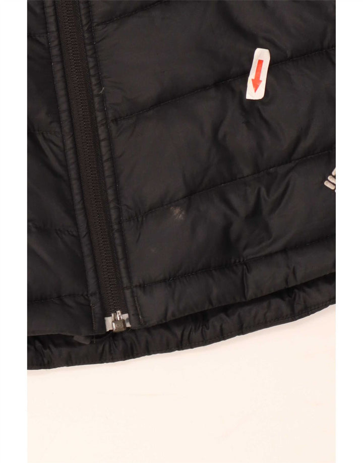 Columbia Wattierte Herrenjacke UK 38 Mittelschwarzes Colourblock-Nylon
