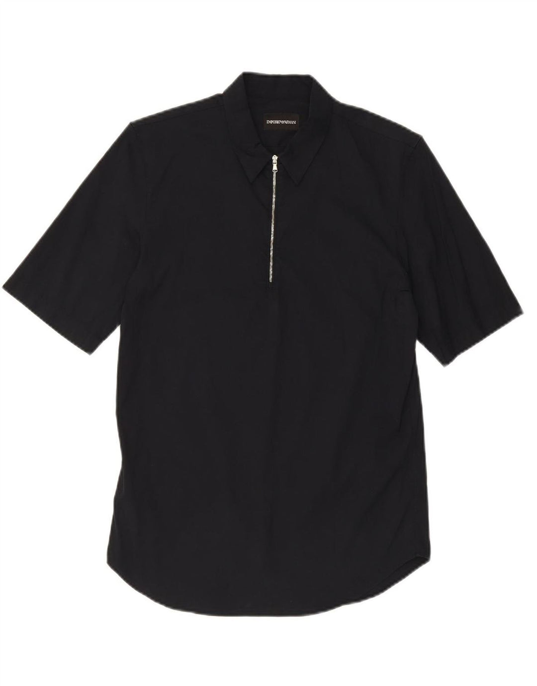 EMPORIO ARMANI Mens Pullover Shirt Size 38 15 Medium Navy Blue