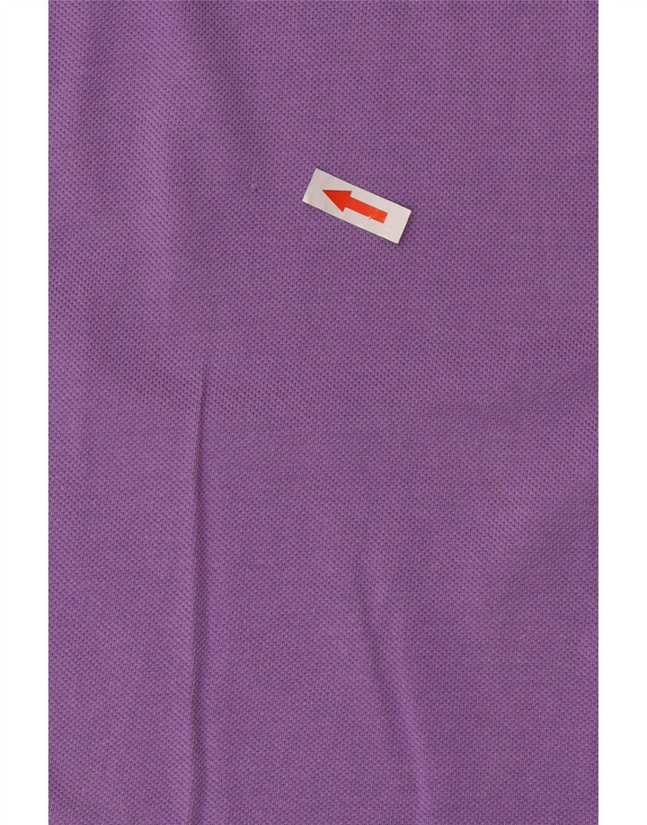 Lacoste Herren-Poloshirt, Größe 3, klein, lila Baumwolle