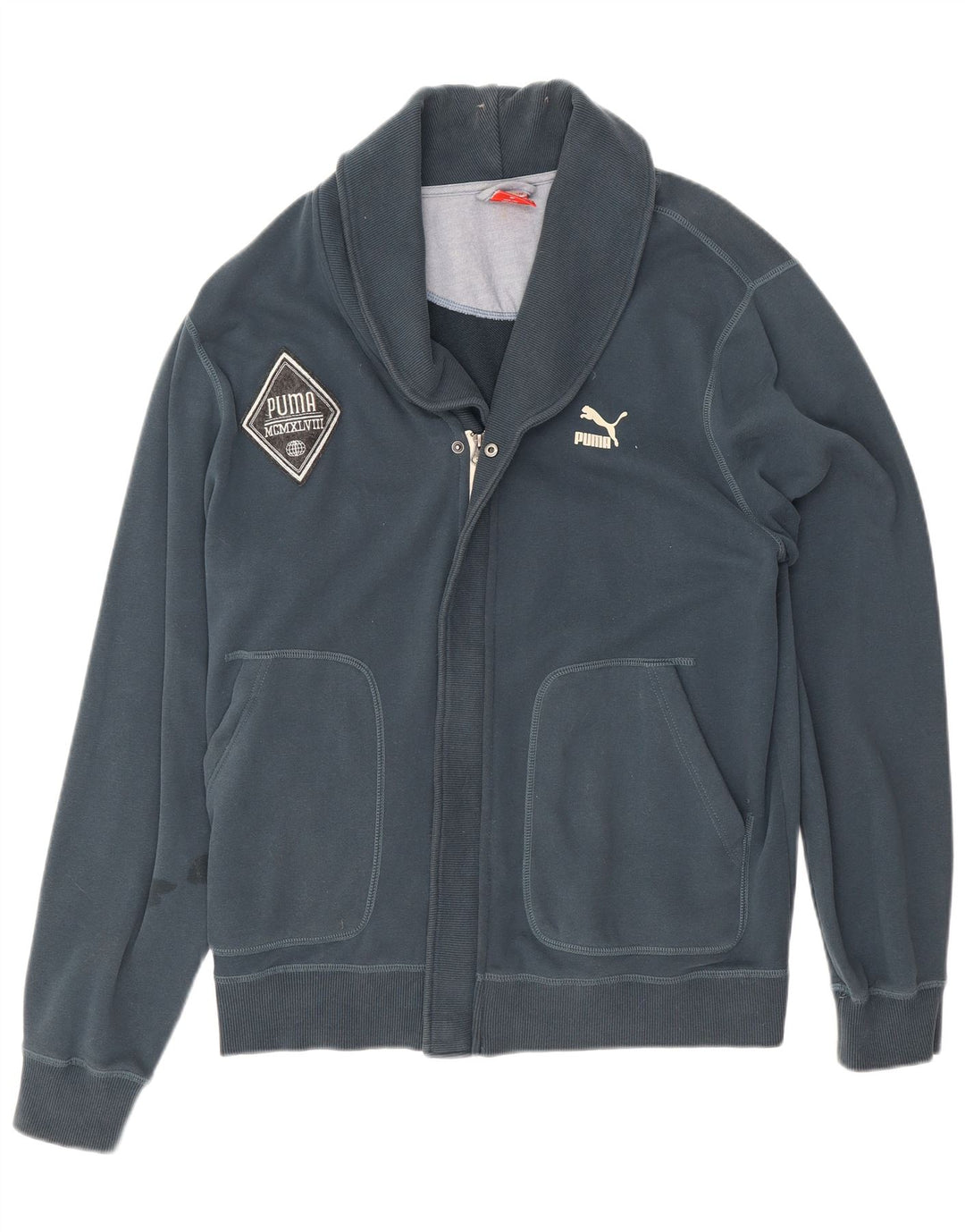 Puma Herren Trainingsanzug Top Jacke XL Marineblau Baumwolle