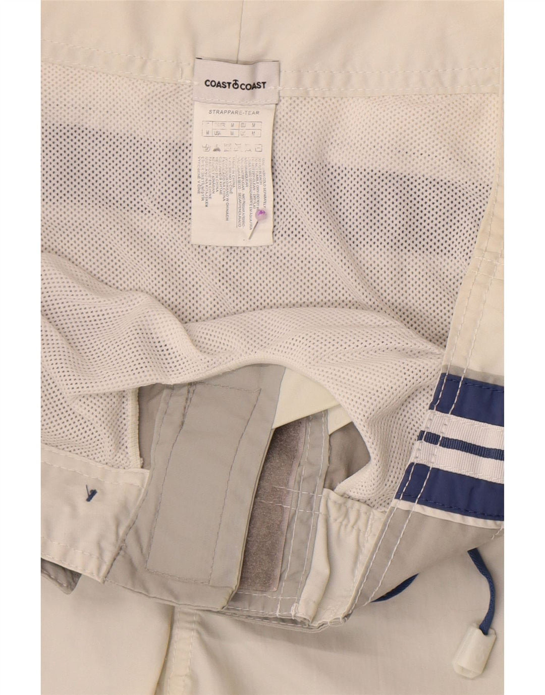 Coast Herren-Badeshorts mit Grafik, mittelgraues Colourblock-Polyamid