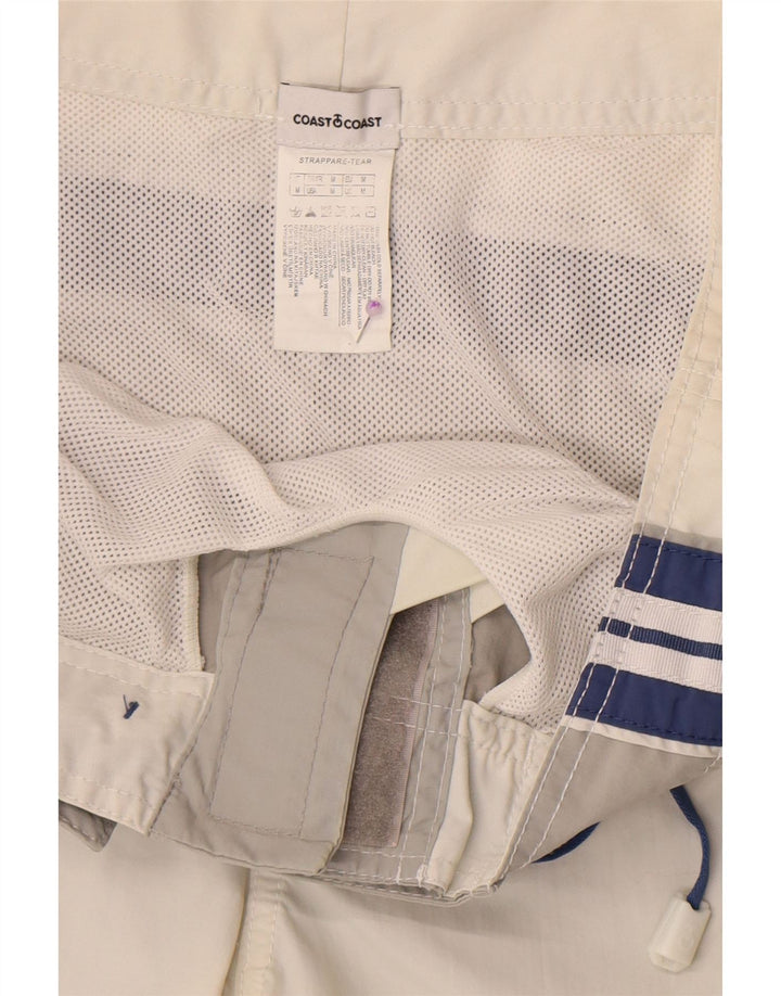 Coast Herren-Badeshorts mit Grafik, mittelgraues Colourblock-Polyamid