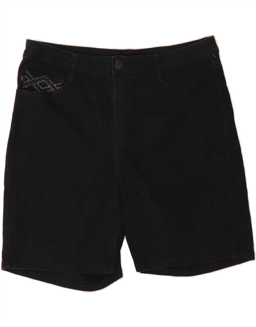 LEE Womens Denim Shorts US 14 XL W34  Black Cotton Vintage Lee and Second-Hand Lee from Messina Hembry 