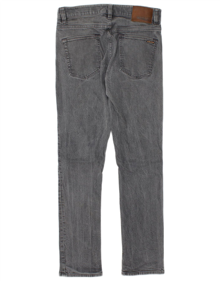 Volcom Herren Vorta Slim Straight Jeans W30 L30 Graue Baumwolle