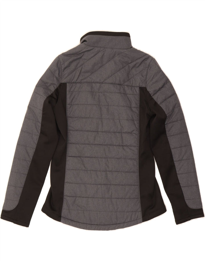 PUMA Womens Padded Jacket UK 10 Small Grey Colourblock Vintage Puma and Second-Hand Puma from Messina Hembry 