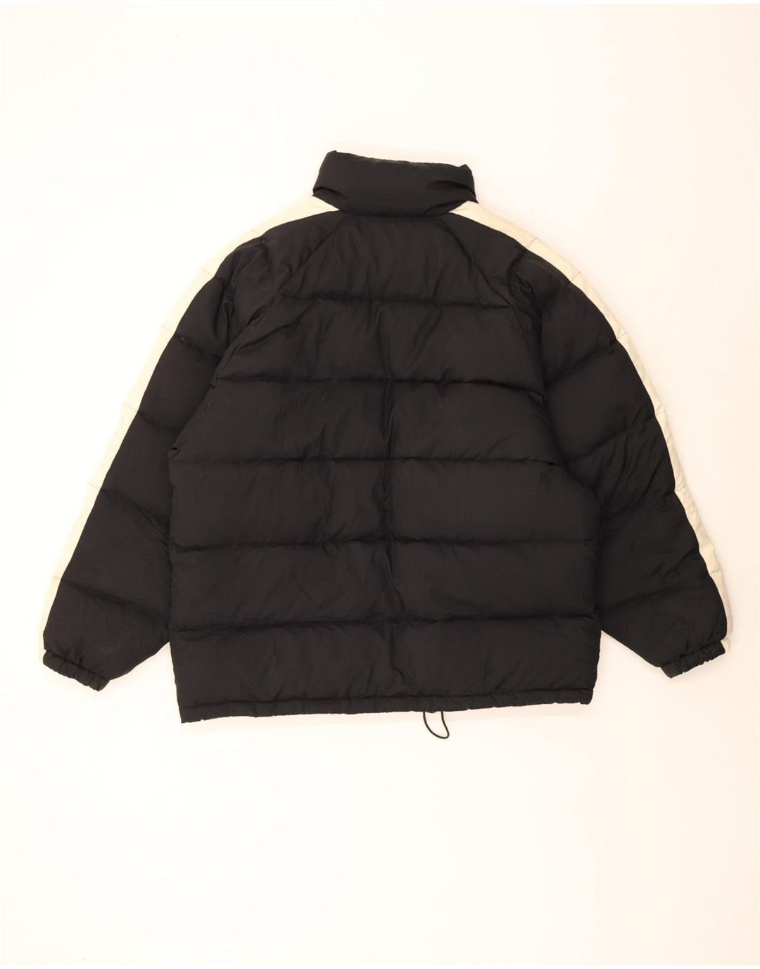 Fila Herren Wattierte Jacke UK 40 Large Schwarz Colourblock Polyester