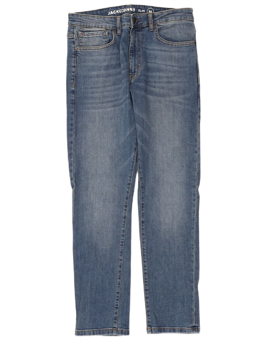 JACK WILLS Herren Slim Jeans W32 L32 Blaue Baumwolle