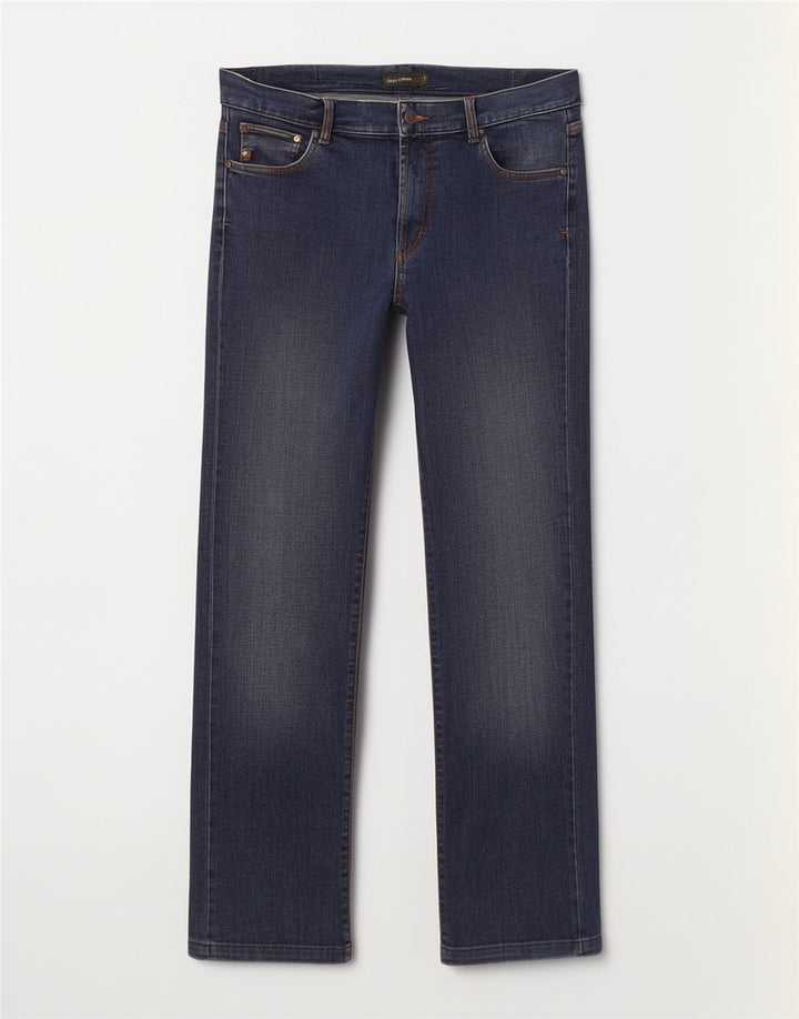 Henry Cottons Herren Straight Jeans W36 L32 Blaue Baumwolle